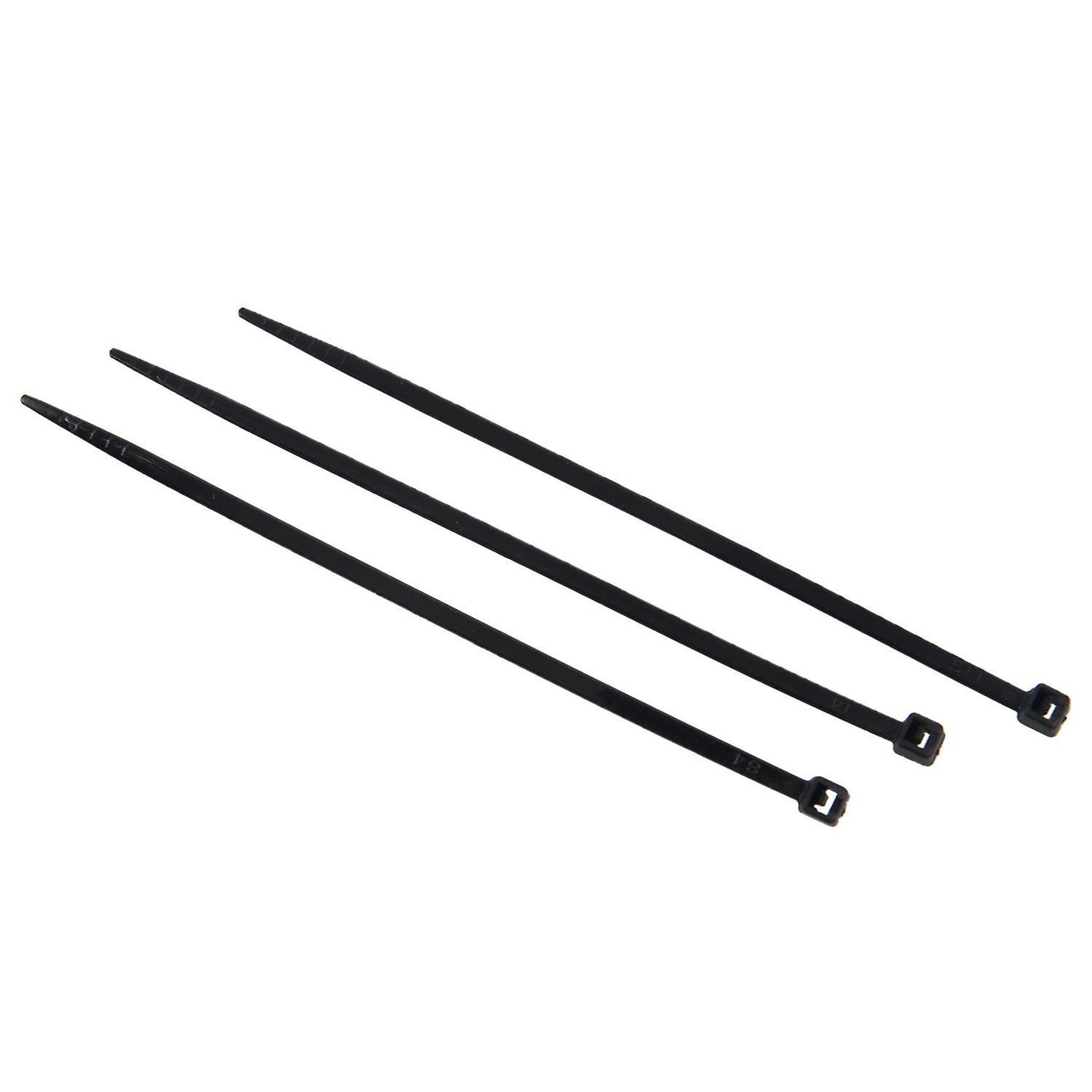 300pcs Black Nylon Cable Zip Ties Self Locking 2.5 X 100mm