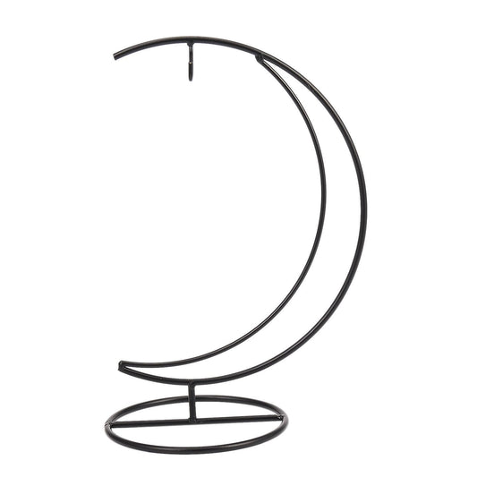 1 Piece Hand-made Iron Moon Shape Wedding Glass Ball Hanging Stand