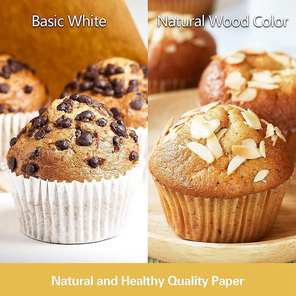 Cupcake Liners Standard Size for Baking, 200 Count Muffin Cups