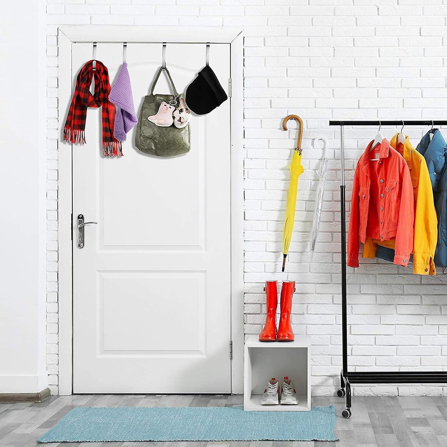 Adjustable Over The Door Hook, Door Hanger Hanging Door Hooks