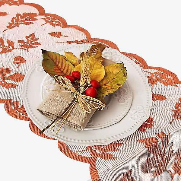 2pcs Thanksgiving Table Runner Table Decorations,for Dinner Party