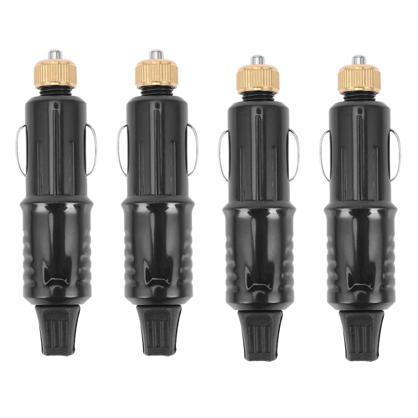 4x 12/24v Car Cigarette Lighter Socket Plug Adapter Charger+fuse Set
