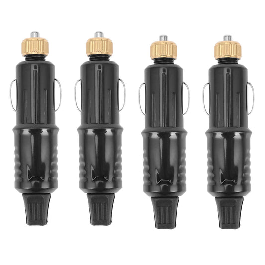 4x 12/24v Car Cigarette Lighter Socket Plug Adapter Charger+fuse Set