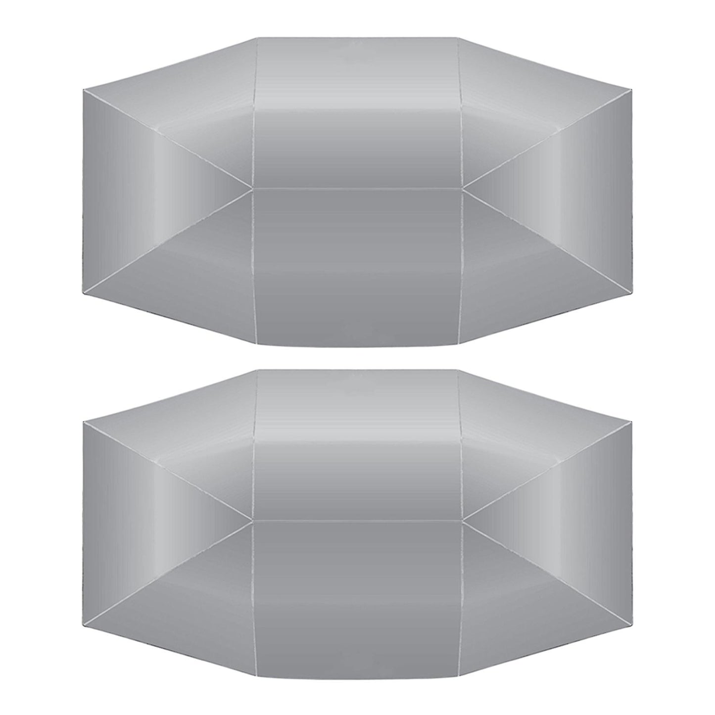 2x Car Sun Shade Umbrella Cover Tent Cloth 4.2 X 2.1m Silver