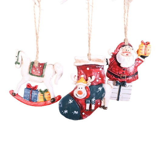 Christmas Resin Small Pendant Christmas Tree Decoration Pendant
