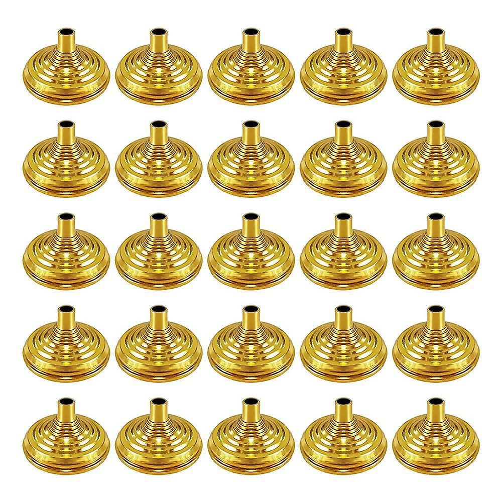 25pcs Gold Mini Flag Stand Bar Conferences Desktop Display Decoration