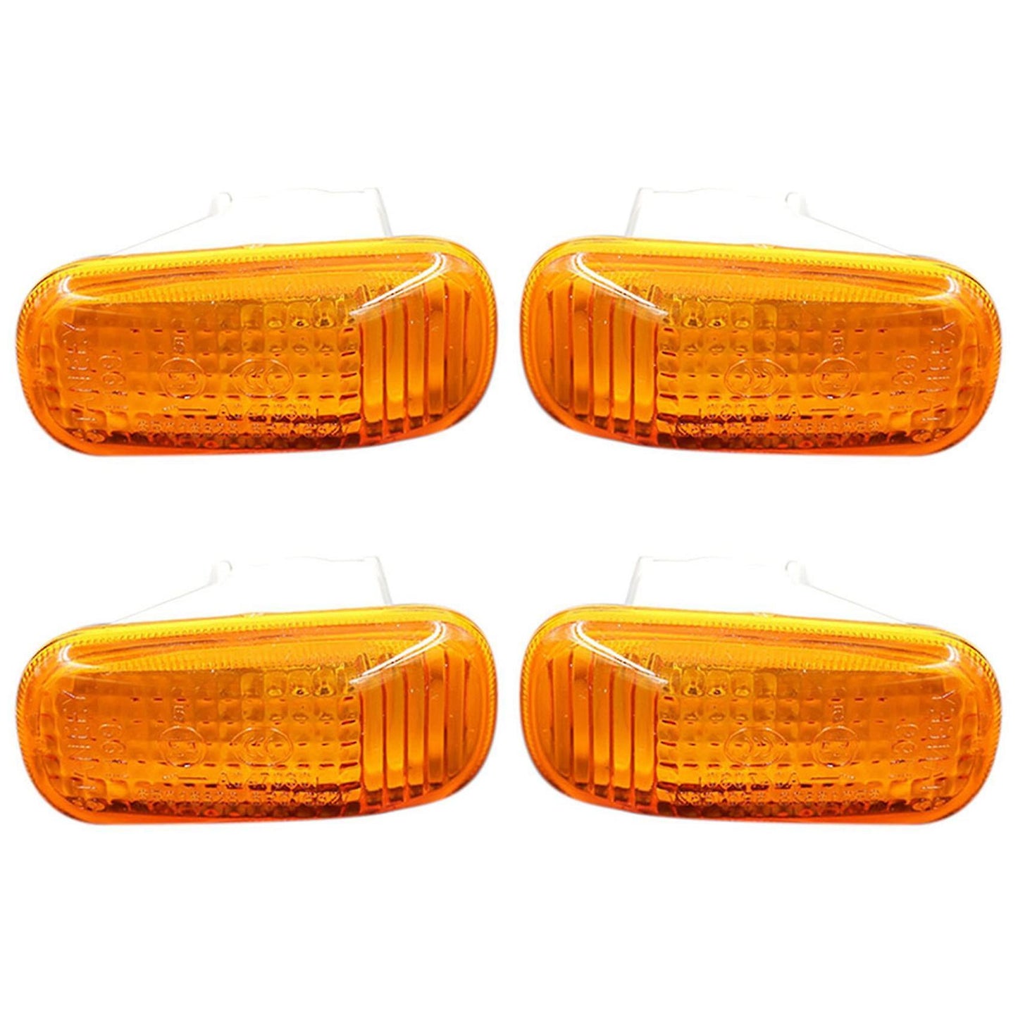 4x Side Turn Signal Light Front Fender Marker Lamp for Honda Yellow