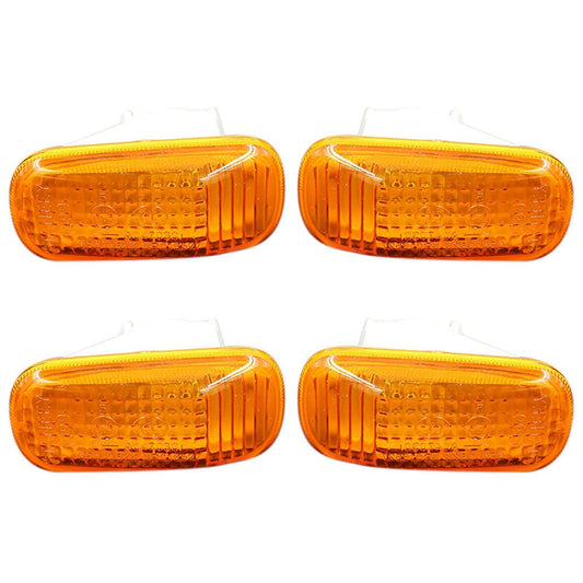 4x Side Turn Signal Light Front Fender Marker Lamp for Honda Yellow