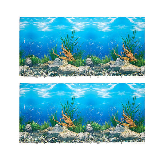 Wallpaper Background Aquarium Decorative Fish Tank Sticker40x82cm