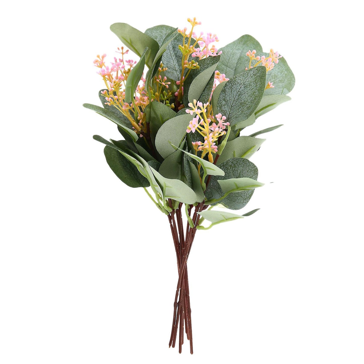 10 Pcs Artificial Eucalyptus Leaves Stems Bulk 11 Inch Tall