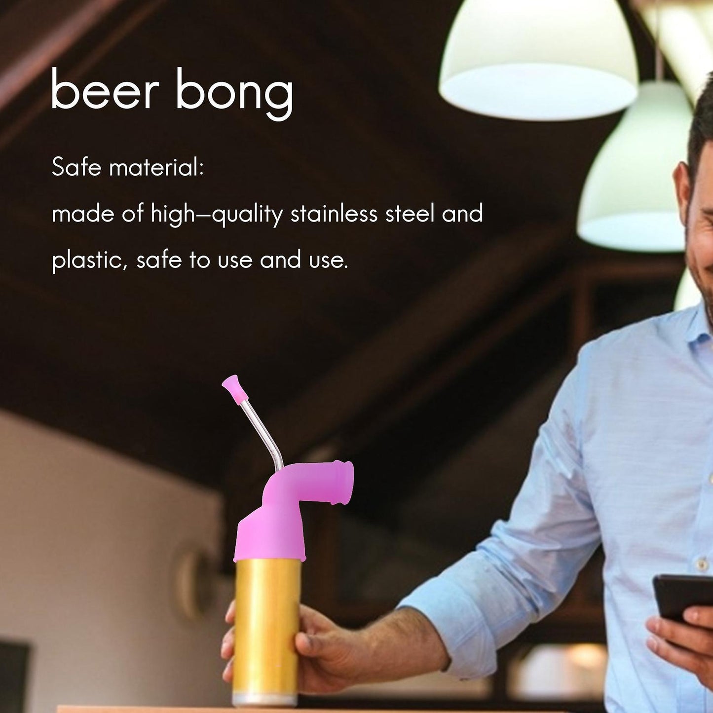 Beer Snorkel Beer Drink Party Slammer Drinking Tools Bar Festivals -d