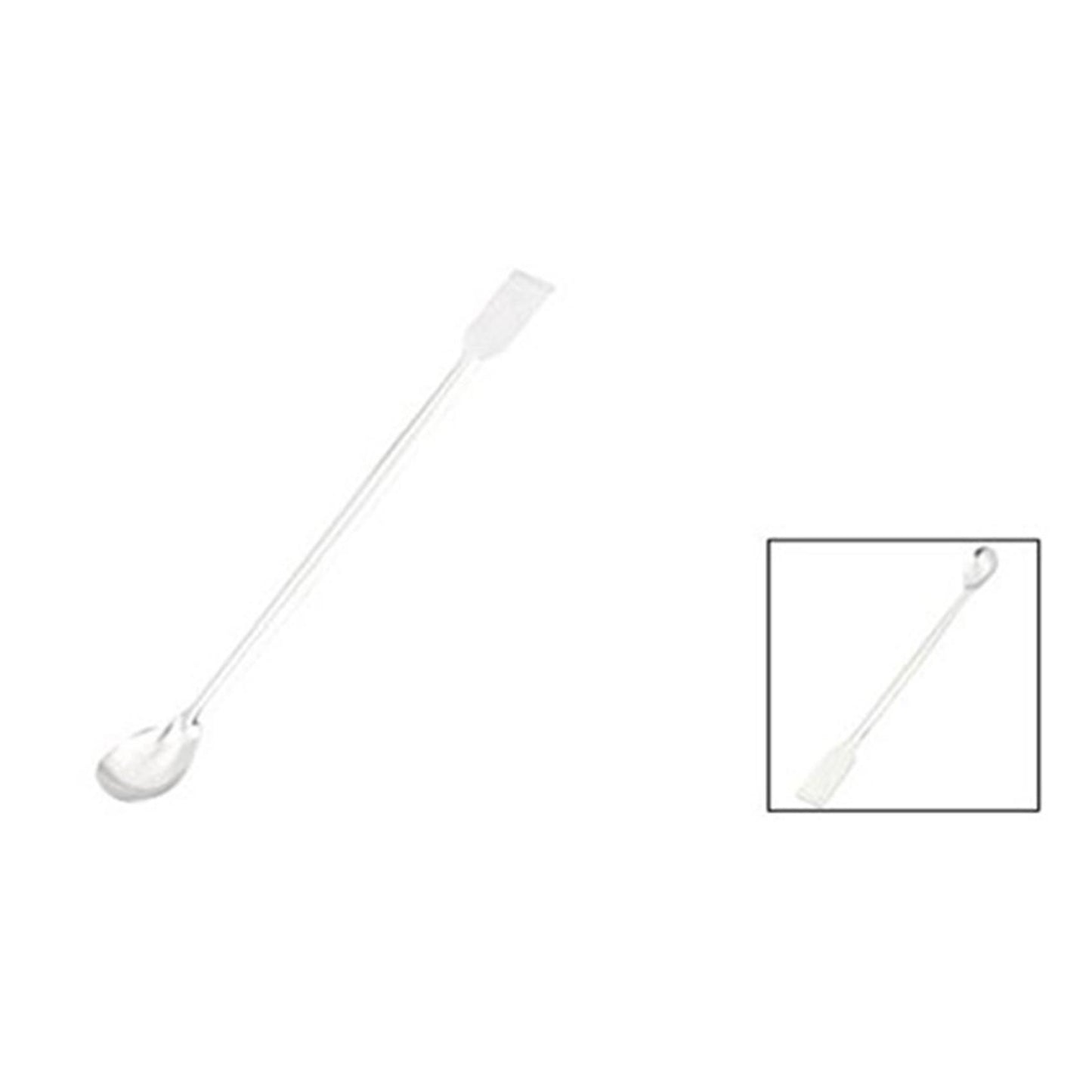 2x 22 Cm Spoon Shape Profile Strip Molded Item Decoration Silver
