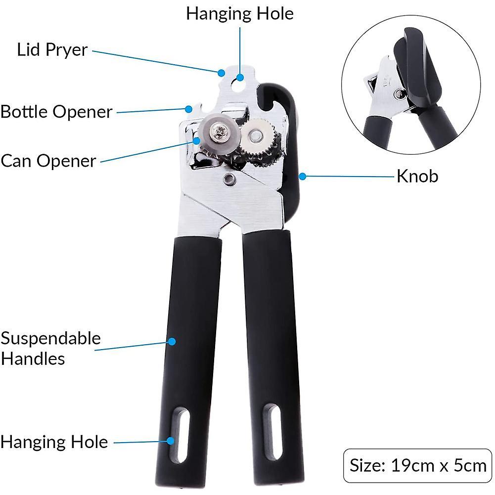 3-in-1 Can Opener Stainless Steel Tin Openers with Sharp Blade
