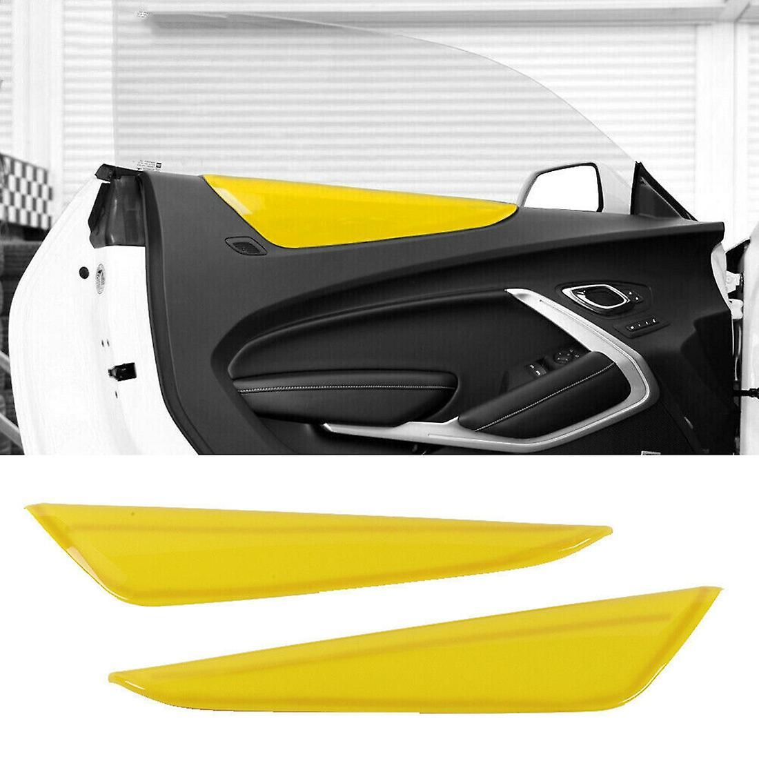 Car Door Panel Cover for Chevrolet Camaro 2016-2021, Abs Yellow