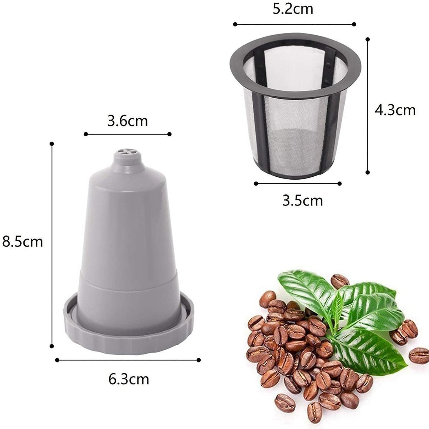 Reusable Capsules Pods Coffee Filters Replacement