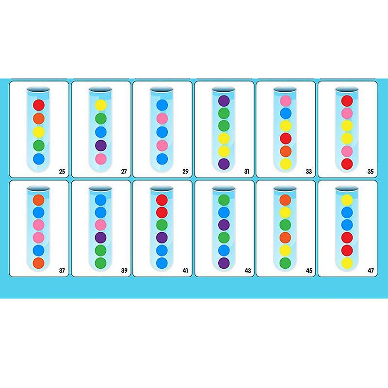 Clip Bead Game Ball Matching Toy Clip Beads Test Tube Toy for Kids