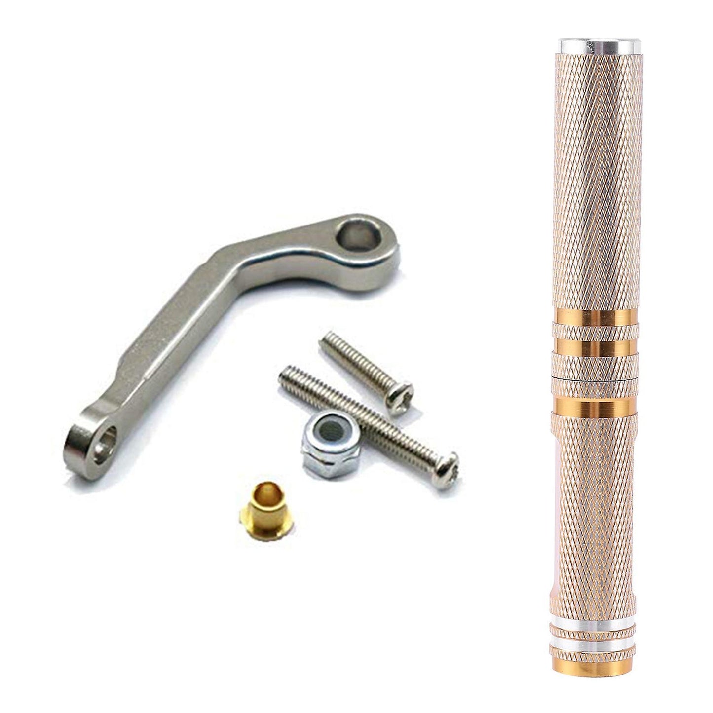 For Wpl B1 B14 B24 C14 C24 Rc Car Spare Metal Servo Pull Rod,grey