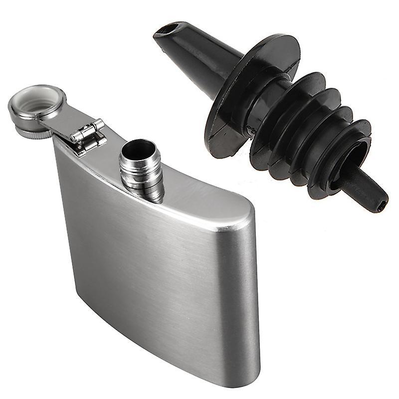 Hip Liquor Whiskey Alcohol Pocket Flask Gift Box + Funnel