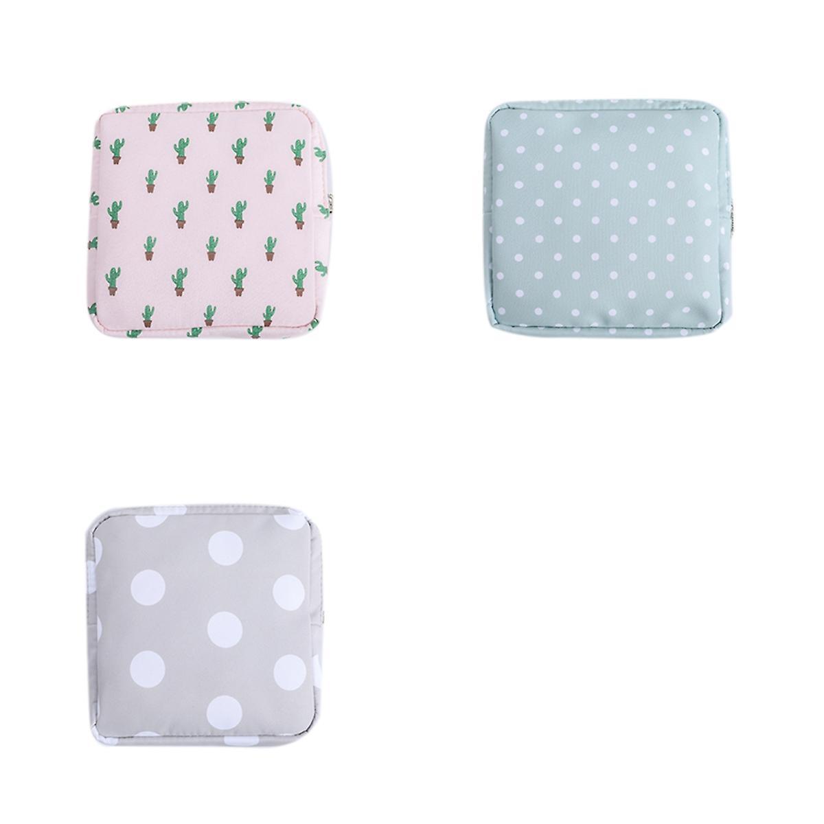 Girl Portable Aunt Towel Storage Bag Cotton Sanitary Napkin Bag B