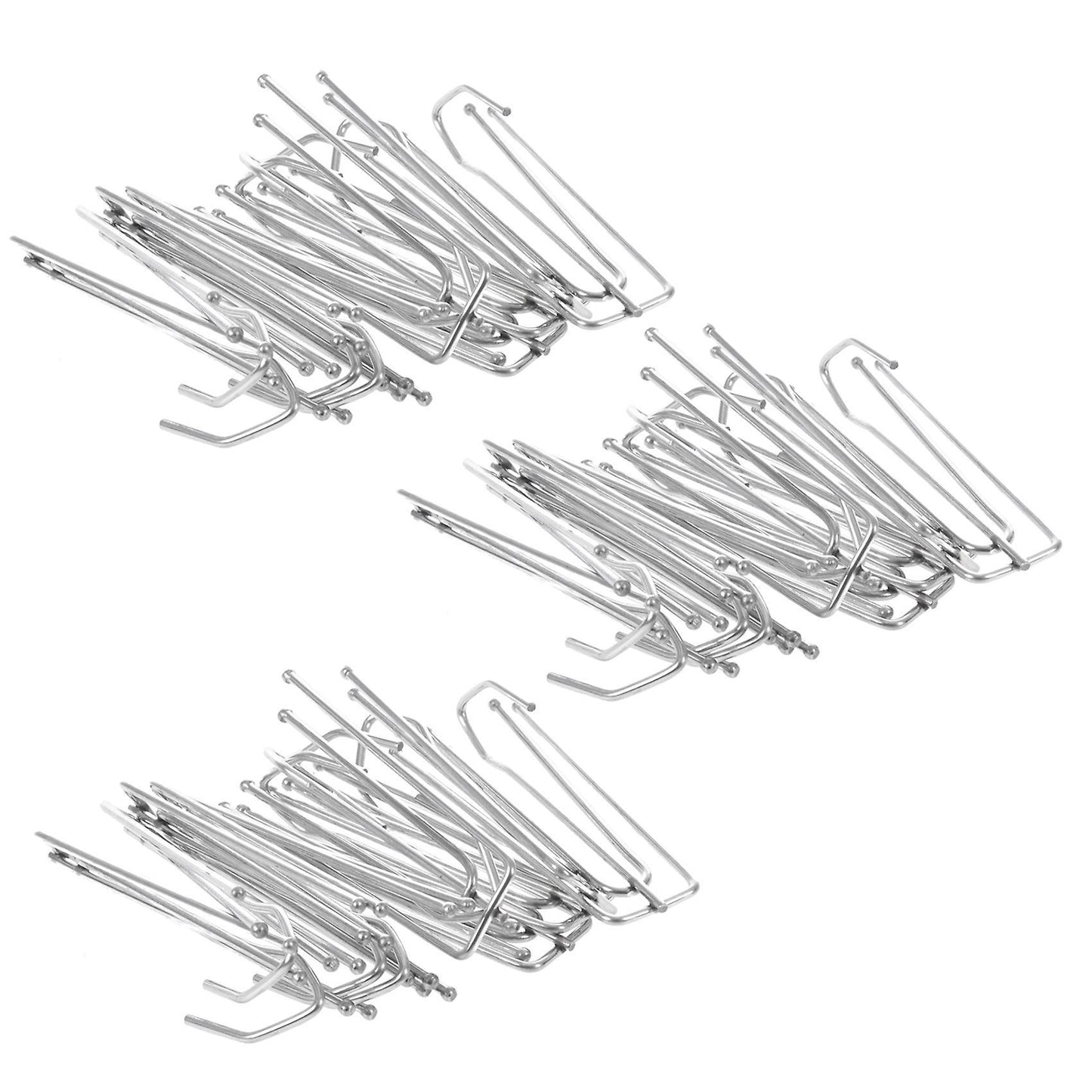 Window Treatment 7cm Long 4 Pinch Pleat Drapes Curtain Hooks 10pcs