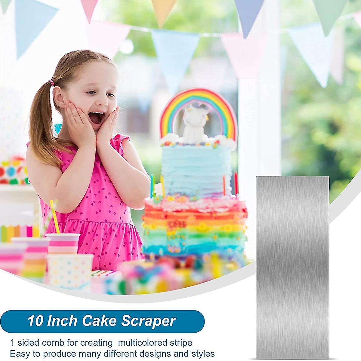 10 Inch Cake Scraper Large Edge Stripe Edge Smoother Decor Comb