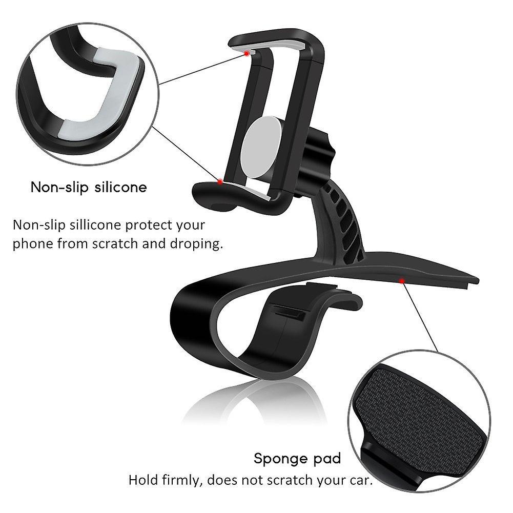 Car Phone Holder 360-degree Rotation Cell for 4 to 6.5 Inch Phones