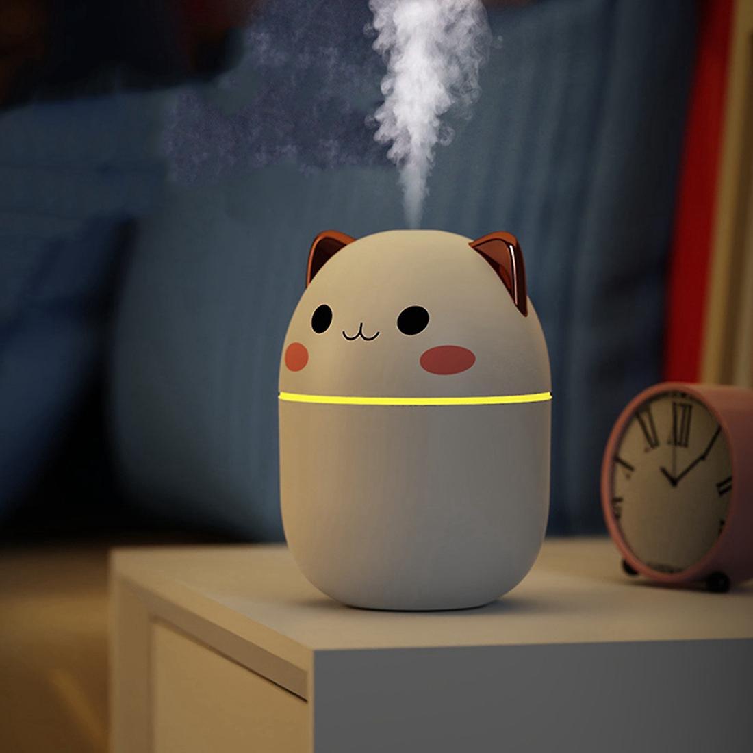 200ml Air Humidifier Cute Aroma Diffuser with Night Light Cold Mist C