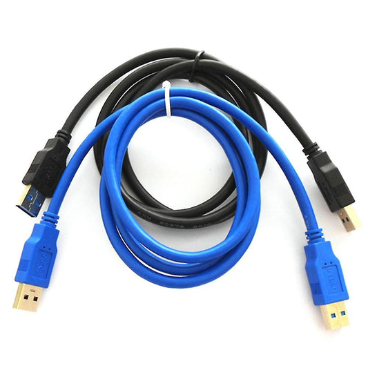 2 Pieces Of Usb3.0 Male-to-male Data Cable (blue and Black)
