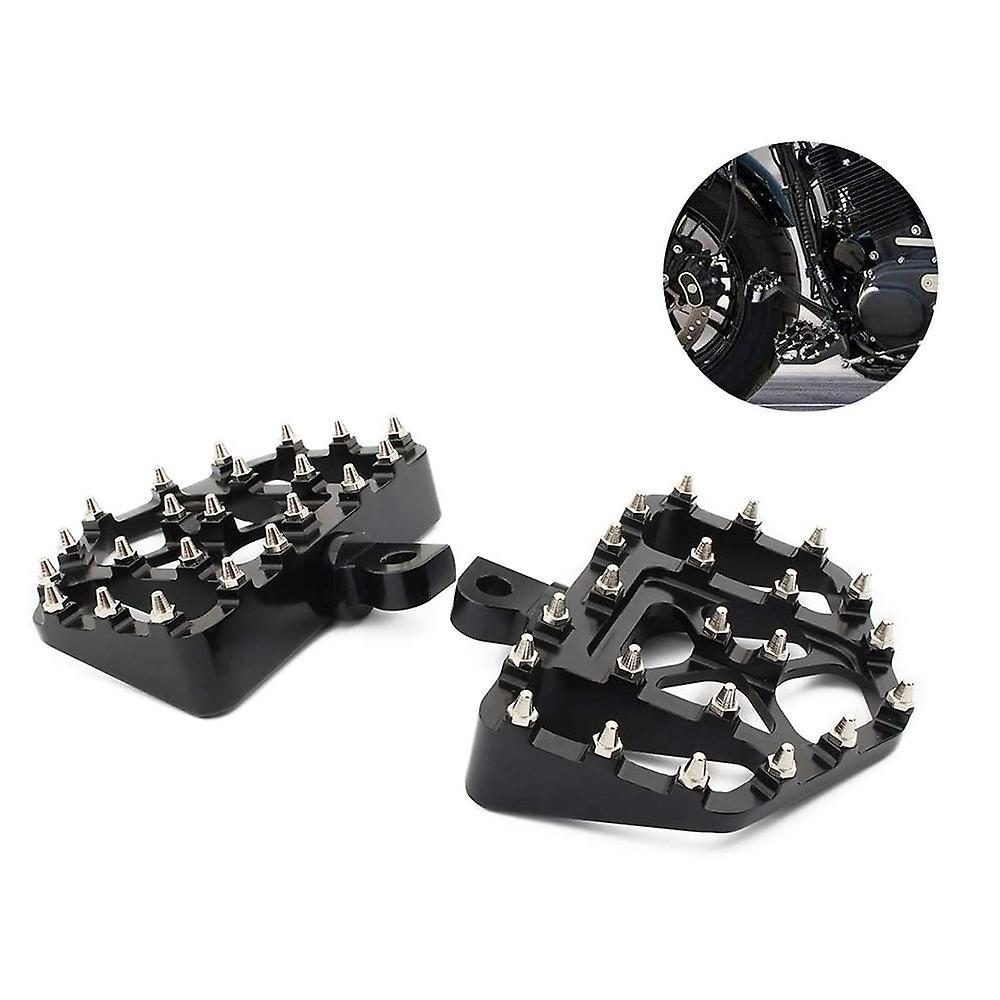 Motorcycle Foot Pegs for Sportster 883 Dyna Softail Fat Boy Black