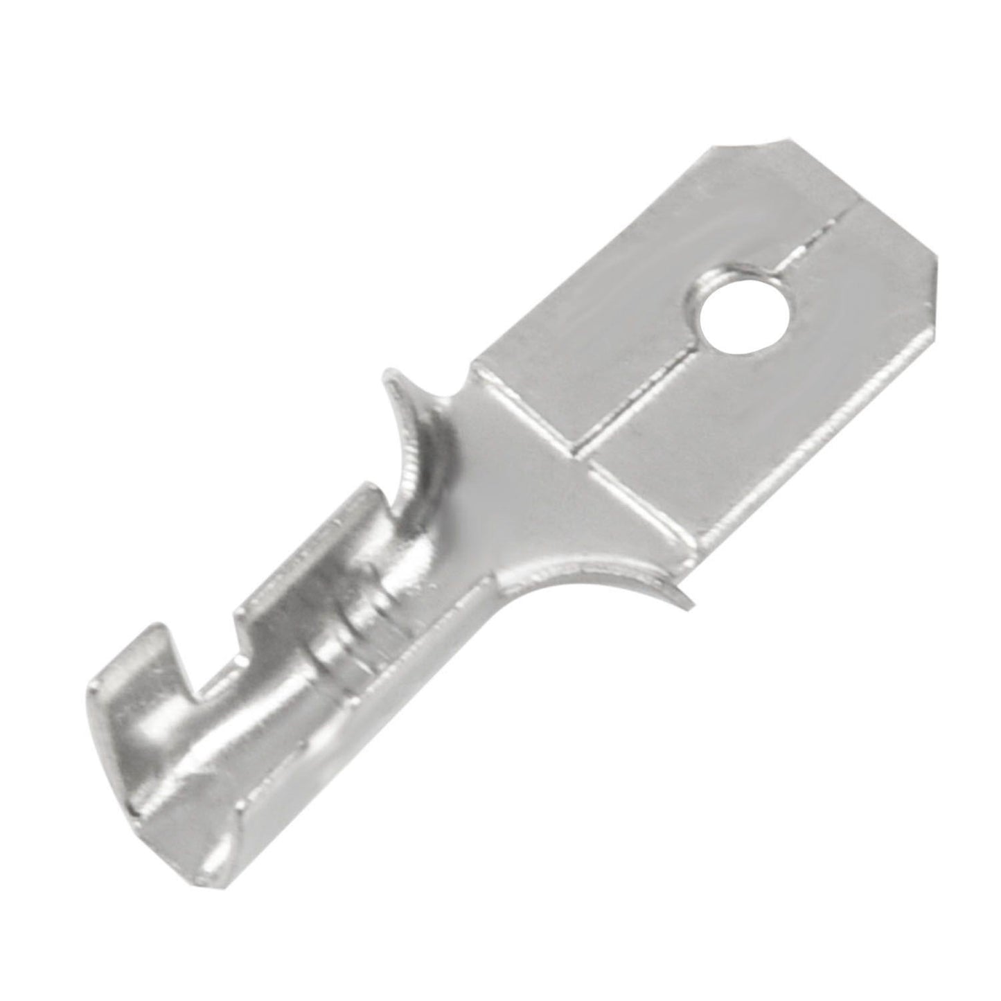 6.3mm Male Electrical Spade Crimp Terminals Wiring Connectors 100 Pcs
