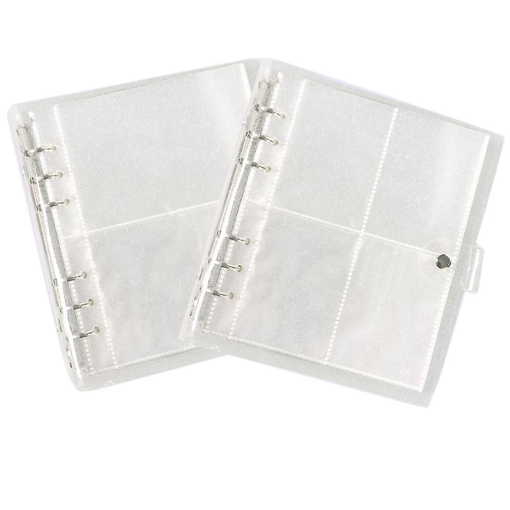 6 Holes Loose-ring Binder with 200, 5 Inch Photos Album, Purple
