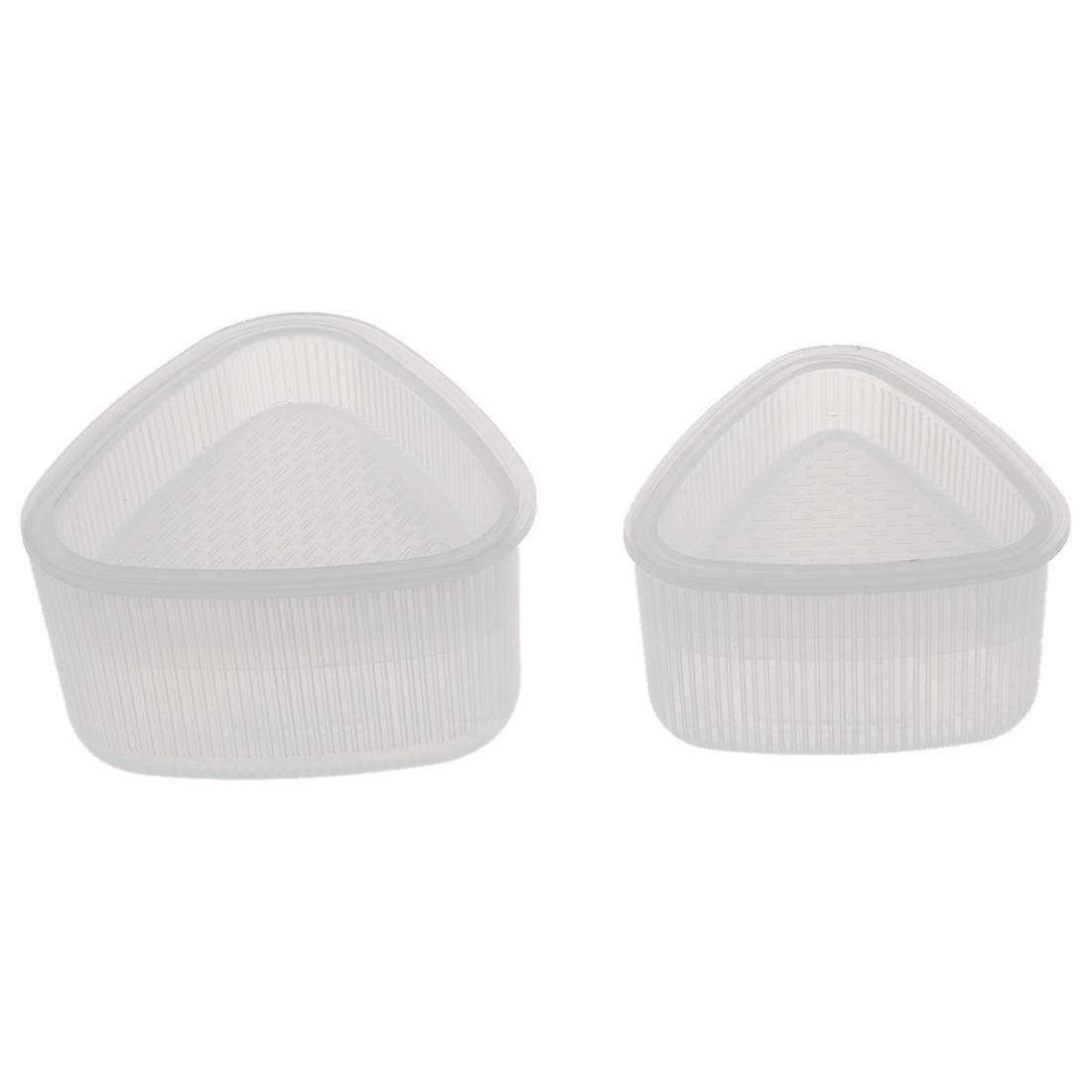 2 Pcs Triangular Form Sushi Mold Onigiri Rice Ball Frame Food Mould