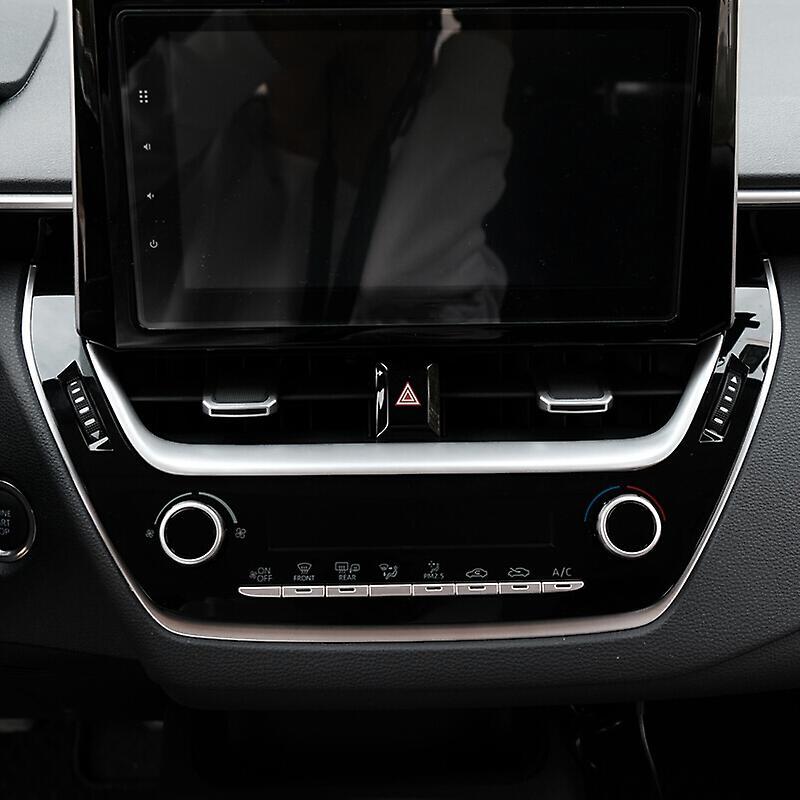 Car Navigation Frame Sticker for Toyota Corolla E210 Silver