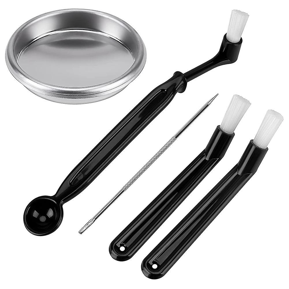 5pcs Coffee Machine Brush with Spoon Coffee Grinder Brush