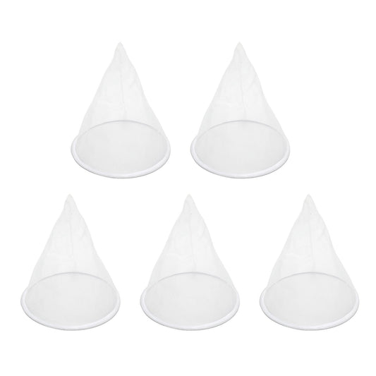 5pcs Beekeeping Equipment Bee Honey Filter Nylon Cone-shape Screener
