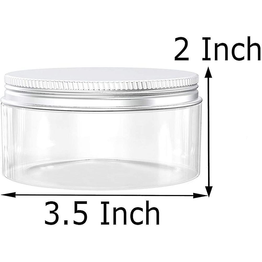 6pcs Pet Cream Wide Mouth Bottle Plastic Cover Plastic Products