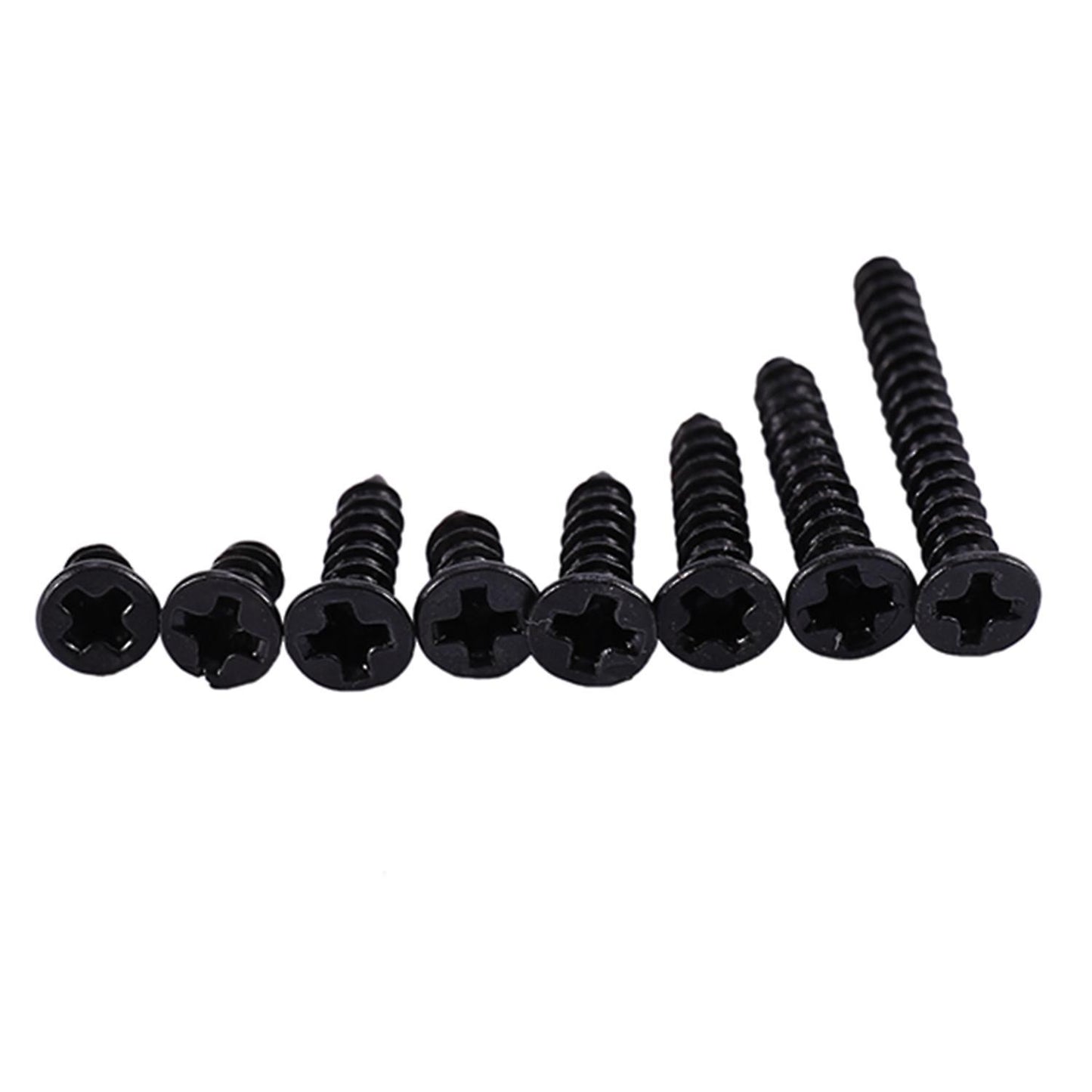 800pcs/lot Self Tapping Carbon Steel Cross Head Screw Bolt Set Black