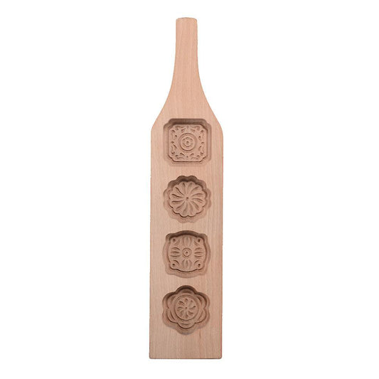 Wooden Moon Cake Mold for Making Mung Bean Cake Mold Cake Decors(a)