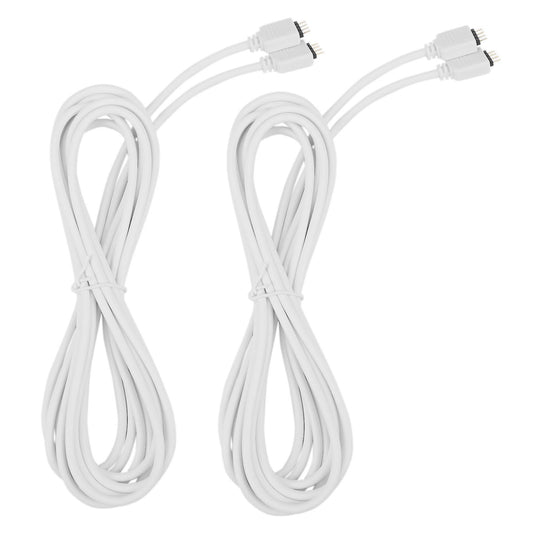 2x 4pin Extension Wire Connector Rgb 5050 3528 Led Strip Light 3meter