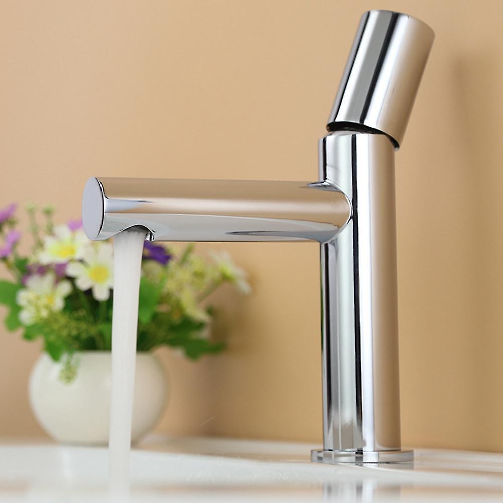 Copper Taps Hot and Cold Water Mixer Taps for Kitchen Bar (silver)