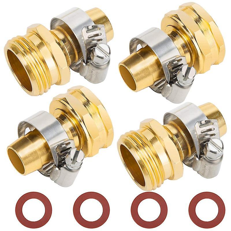 Garden Hose Repair Connector Stainless Steel Clamp Male and Female