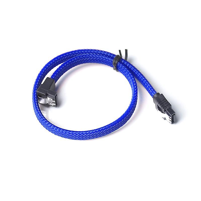 50cm Sata 3.0iii Sata3 7pin 6gb/s Data Cord with Nylon Sleeved(white)