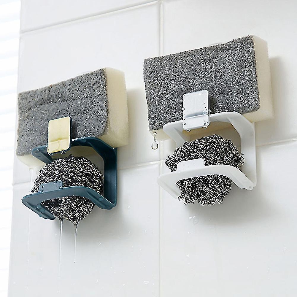 Double-layer Kitchen Sink Drain Rack Kitchen Sink Soap Holder White