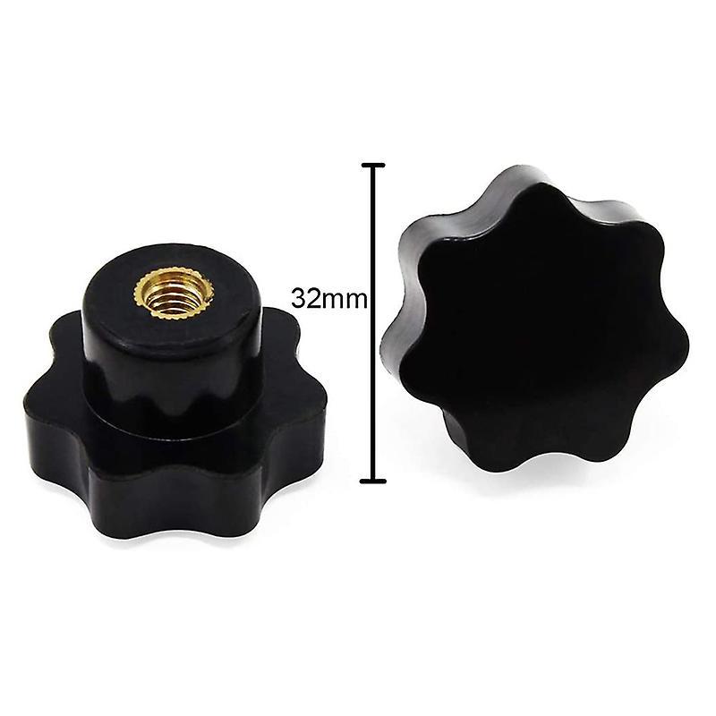 10pcs Knob Grip Star Shape M8 Female Thread Clamping for Machine Tool