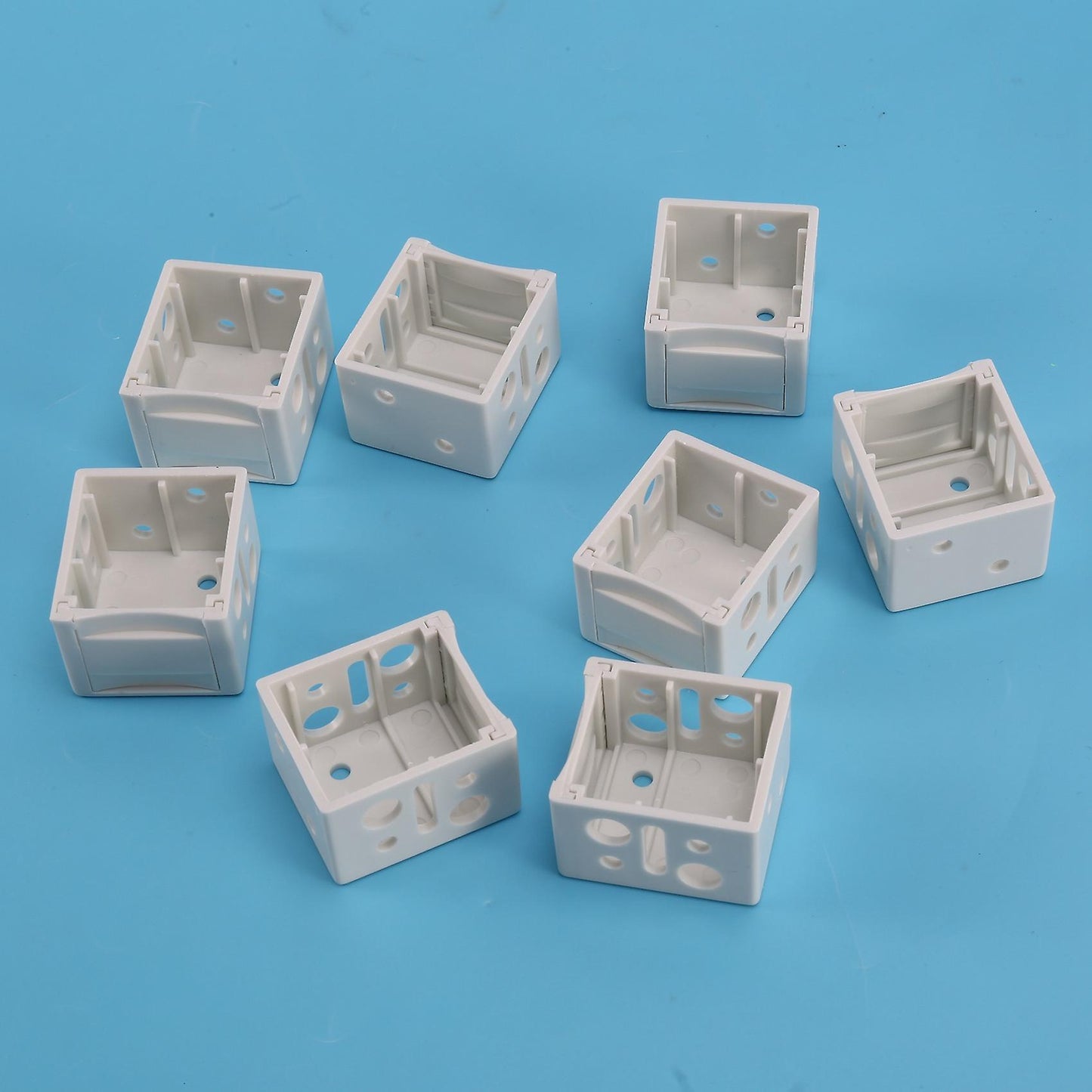 1 Inch Blind Brackets White Profile Box Blinds Headrail Bracket (8)