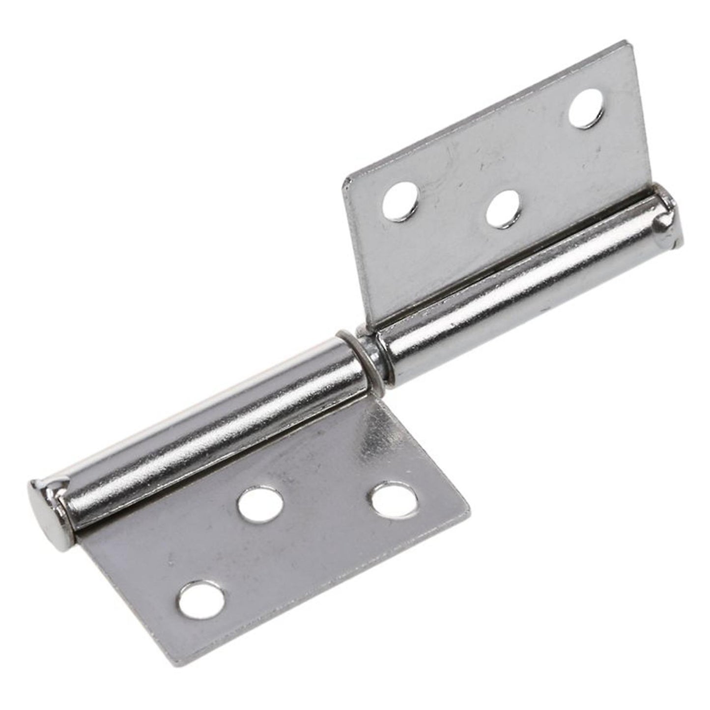 4 Stueck Silber Ton Edelstahl Fenster Flagge Tuer Scharniere 6,1 Cm