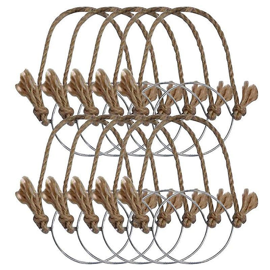 Hangers for Mason Jar,linen Rope Handles for 70mm Wide Mason Jars
