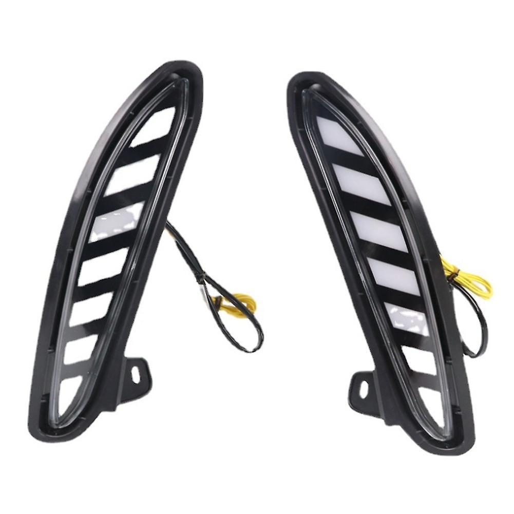 1 Set Car Led Daytime Running Light for Toyota Harrier,yellow Light