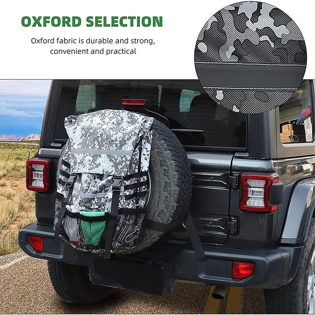 Spare Tire Storage Bag, for Jeep Wrangler Tj Jk Jl (gray Camouflage)