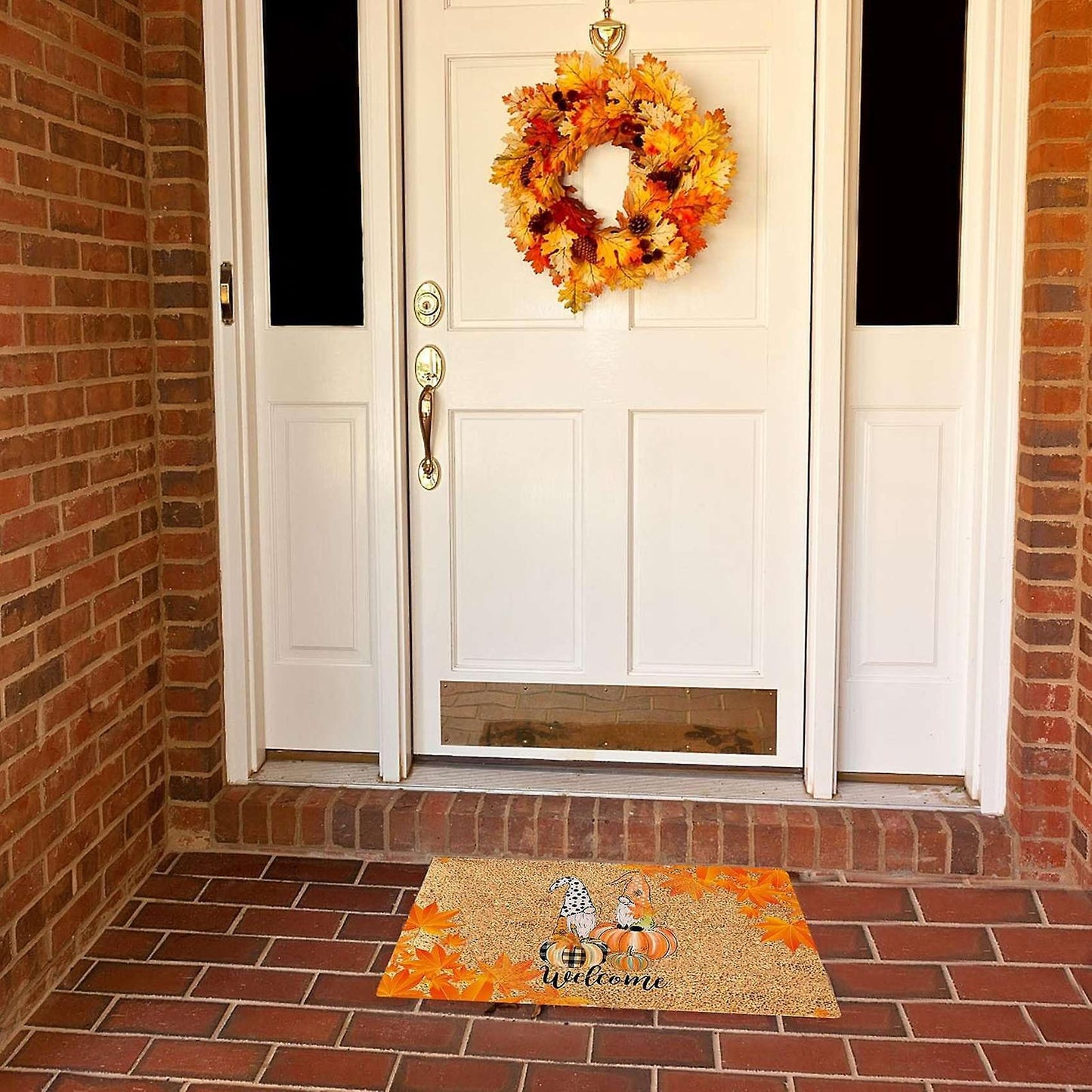Thanksgiving Doormat Fall Autumn Door Mat Home Carpet 40x60cm D